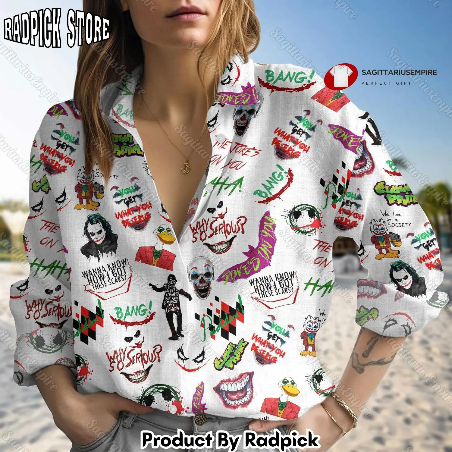 Radpick pennywise linen shirt pennywise long sleeve shirt pennywise casual shirt pennywise shirt it shirt horror movie linen button shirt rp662467